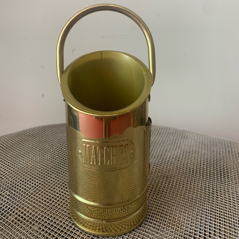 Brushed Brass Match Holder
